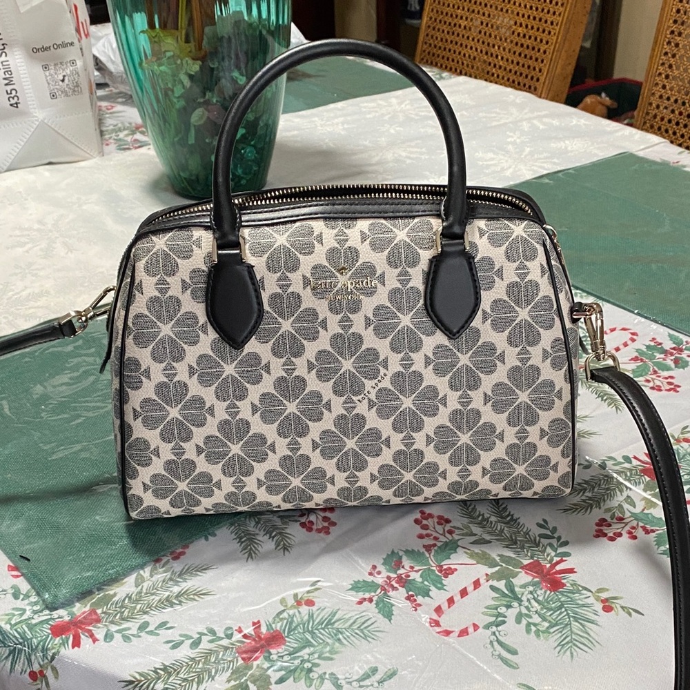Kate Spade Black and Cream Satchel